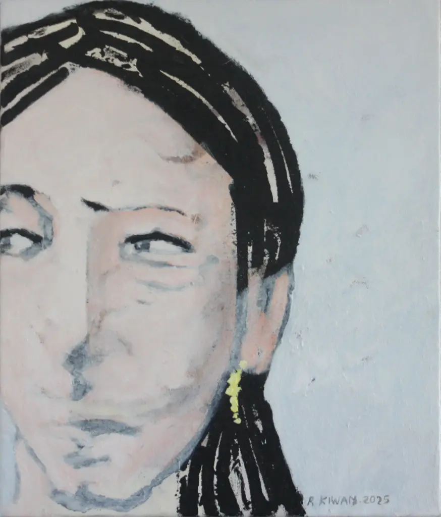  Untitled, acrylic on canvas, 35 x 30 cm, 2025 