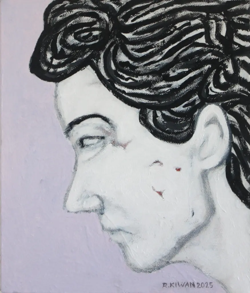  Untitled, acrylic on canvas, 35 x 30 cm, 2025 