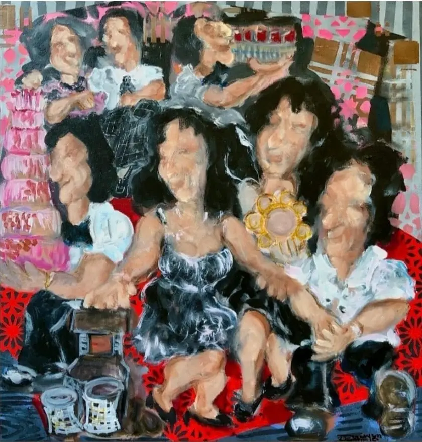 Untitled, acrylic on canvas, 50 x 50 cm, 2023