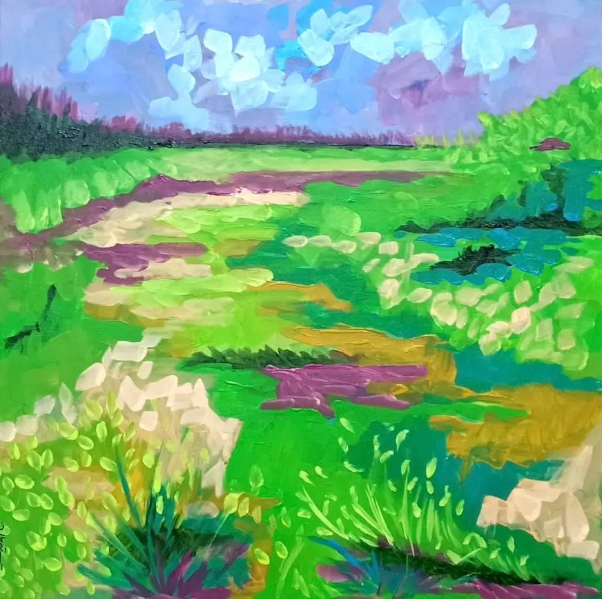 Untitled, acrylic on canvas, 50 x 50 cm, 2025