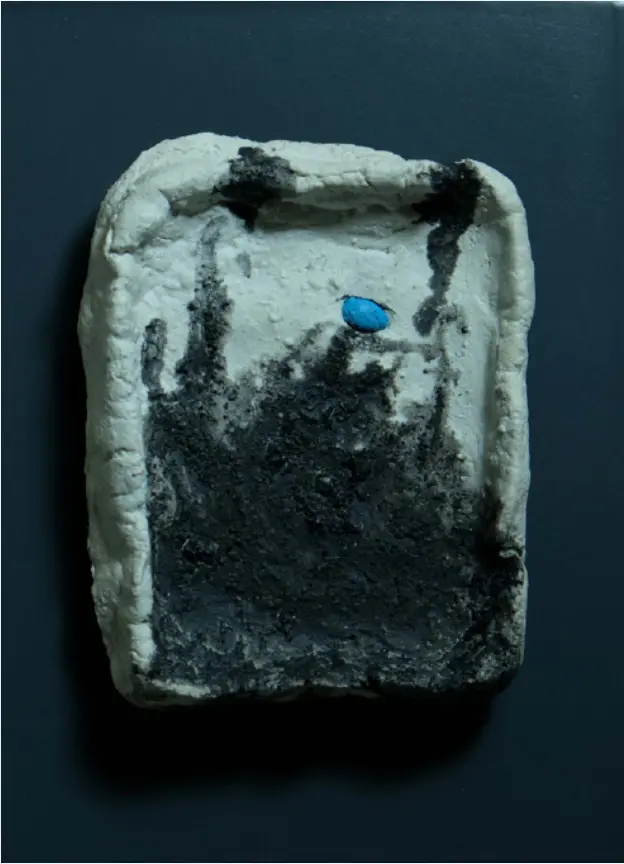 Untitled, limestone paste, 15 x 11 cm