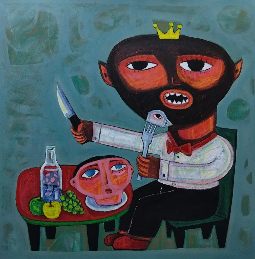 Untitled, mixed media on canvas, 80 x 80 cm, 2025