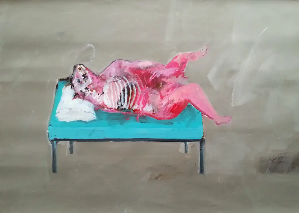 Birth II, acrylic on canvas, 70 x 100 cm, 2014