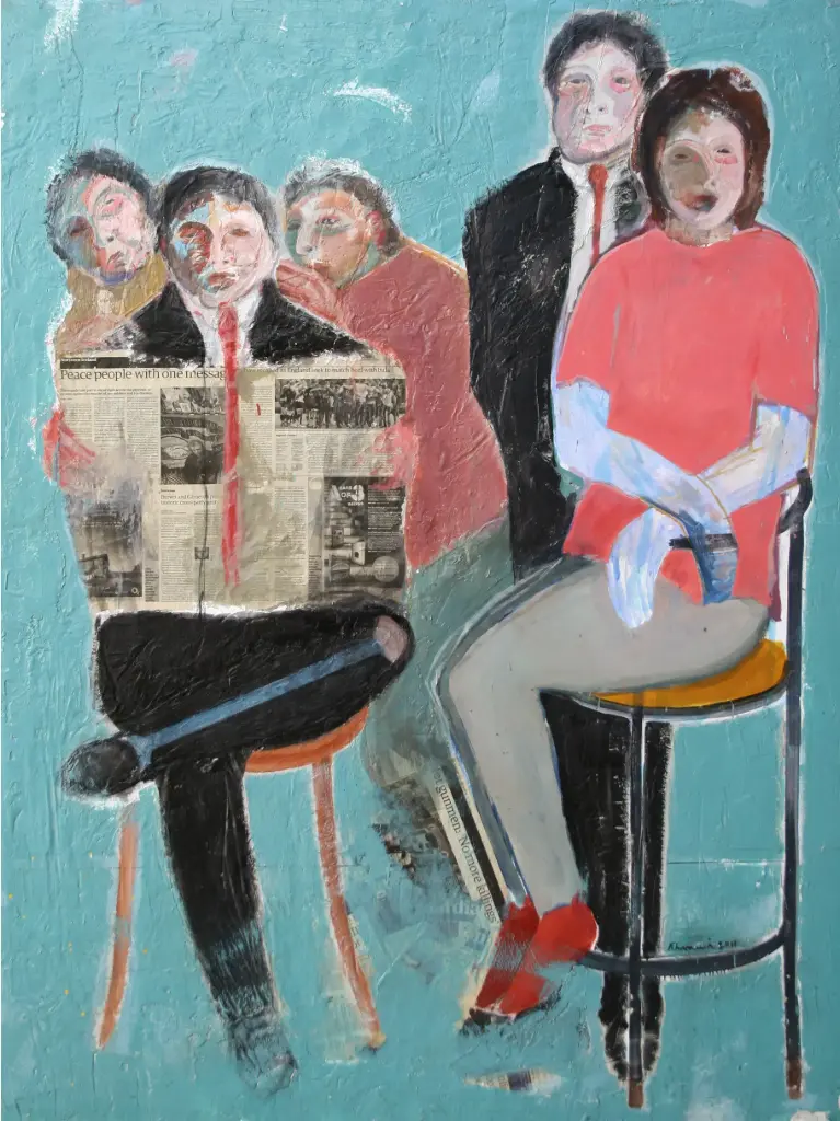 News, mixed media on canvas, 200 x 150 cm, 2010