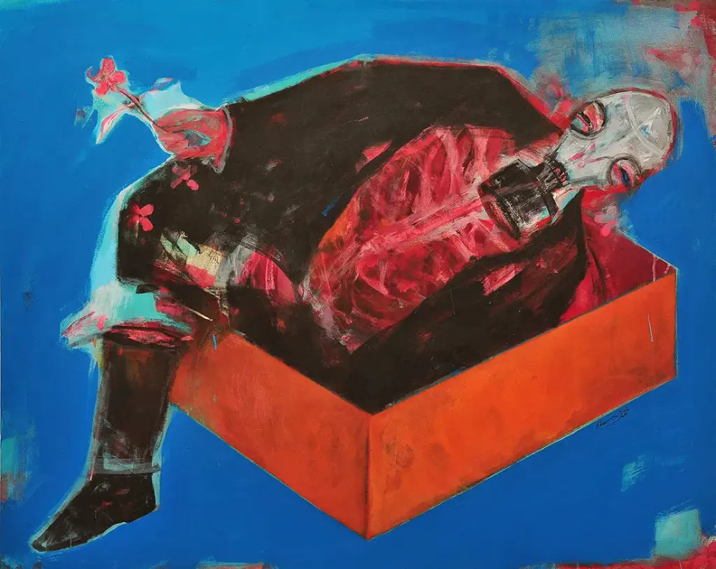 Global warming II, acrylic on canvas, 120 x 150 cm, 2012