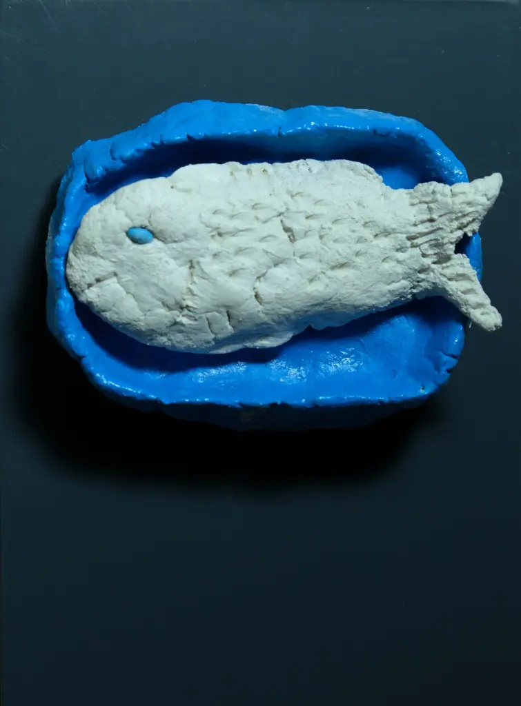 Untitled, limestone paste, 15 x 11 cm, 2023 