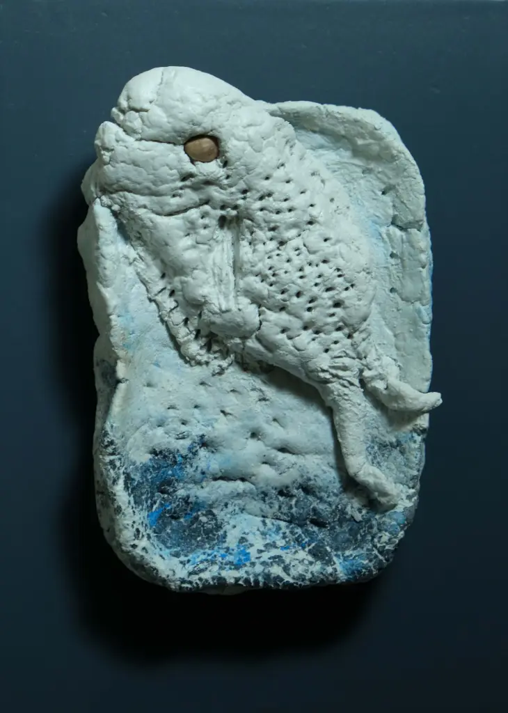 Untitled, limestone paste, 15 x 11 cm, 2023 