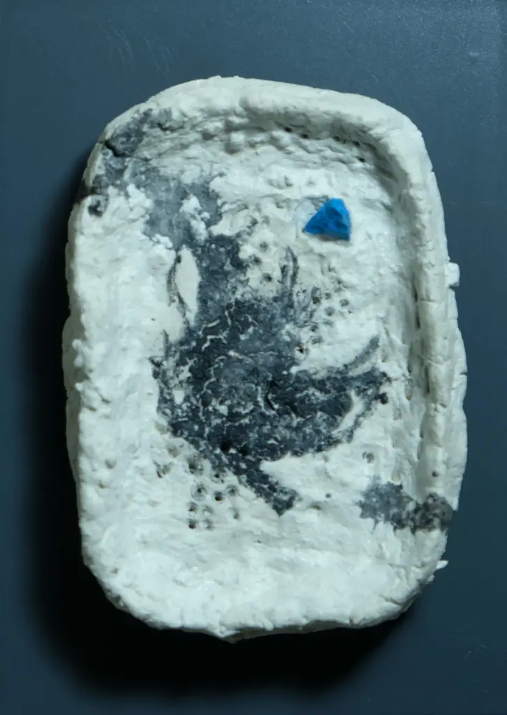 Untitled, limestone paste, 15 x 11 cm, 2023 