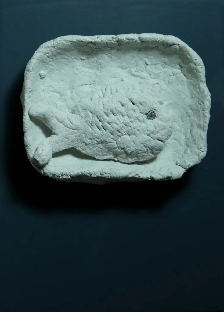 Untitled, limestone paste, 15 x 11 cm, 2023 