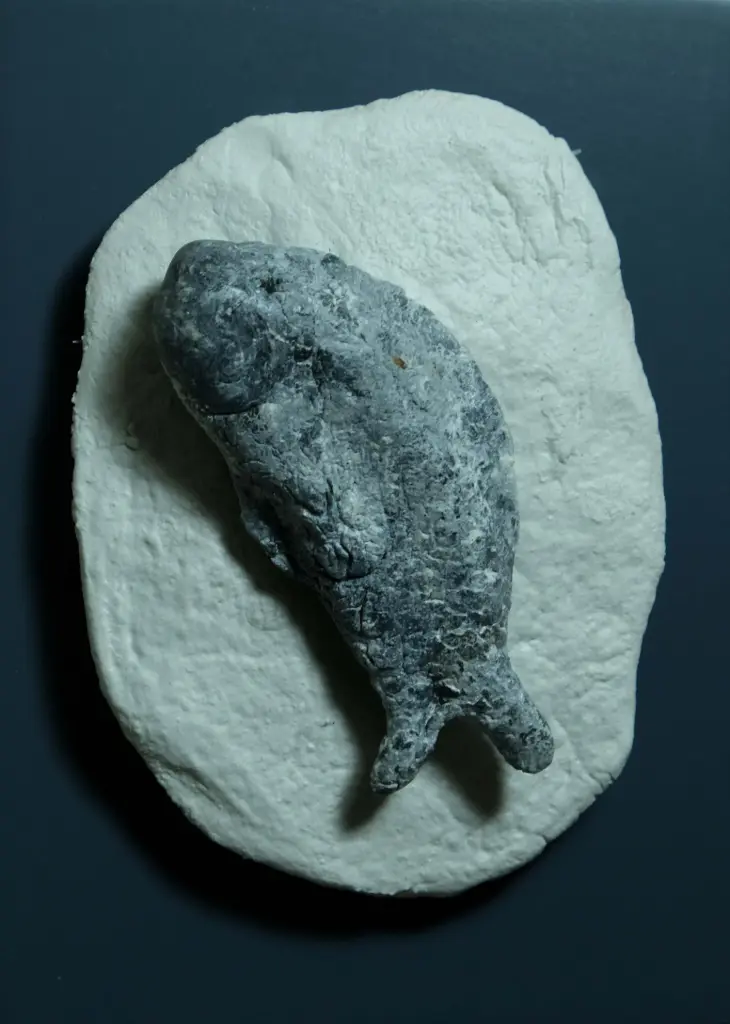 Untitled, limestone paste relief, 15 x 11 cm, 2023 