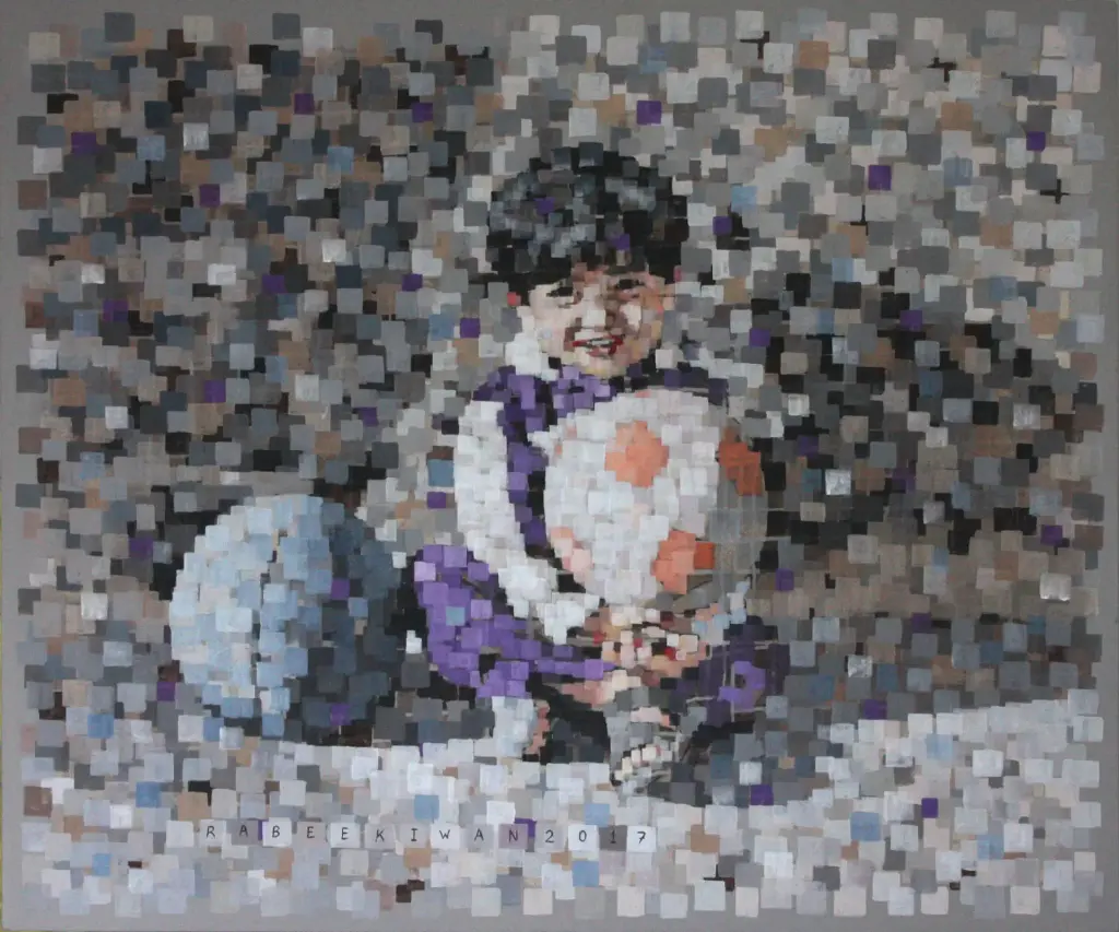 Untitled, acrylic on canvas, 100 x 120 cm, 2017