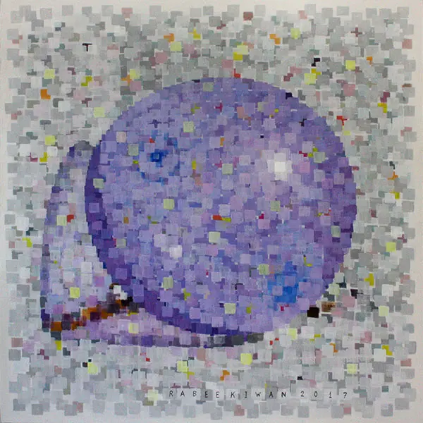 Untitled, acrylic on canvas, 100 x 100 cm, 2017 