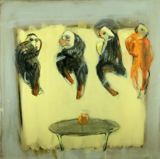 Untitled, acrylic on canvas, 70 x 70 cm 