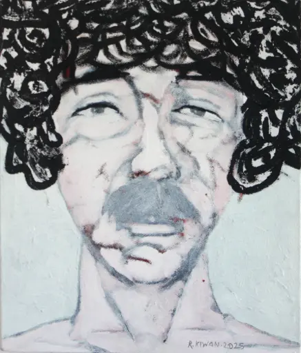  Untitled, acrylic on canvas, 35 x 30 cm, 2025 