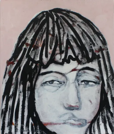  Untitled, acrylic on canvas, 35 x 30 cm, 2025 