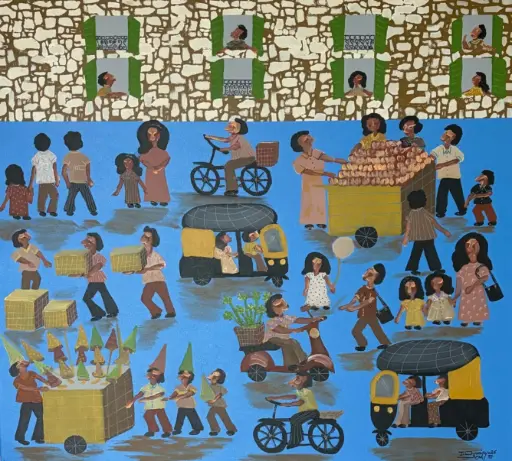 Untitled, acrylic on canvas, 100 x 110 cm, 2026