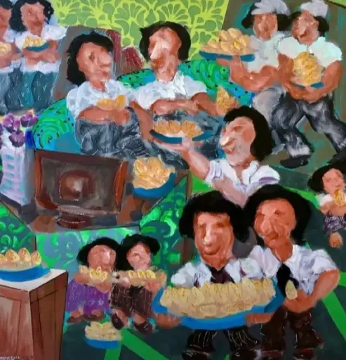 Untitled, acrylic on canvas, 50 x 50 cm, 2023