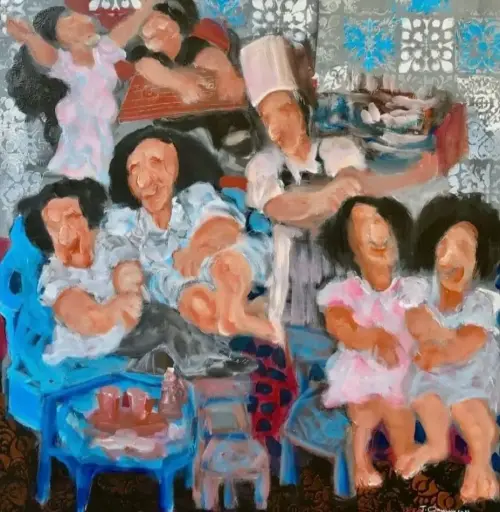 Untitled, acrylic on canvas, 50 x 50 cm, 2023