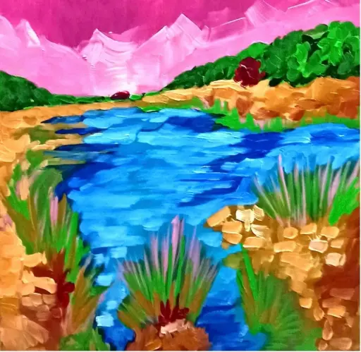 Untitled, acrylic on canvas, 50 x 50 cm, 2025