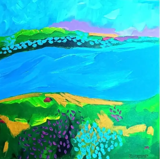 Untitled, acrylic on canvas, 50 x 50 cm, 2025