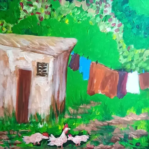 Untitled, acrylic on canvas, 50 x 50 cm, 2025