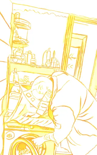 Domestic yellows I, watercolor on paper, 26.5 x 16.5 cm, 2024