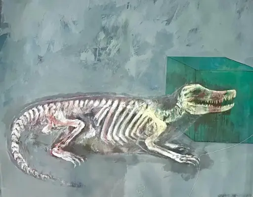 Crocodile trap, acrylic on canvas, 120 x 150 cm, 2014