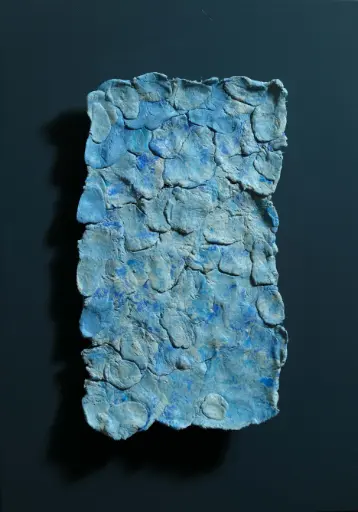 Untitled, limestone paste relief, 30 x 22, 2023 