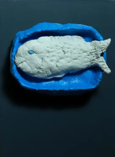 Untitled, limestone paste, 15 x 11 cm, 2023 
