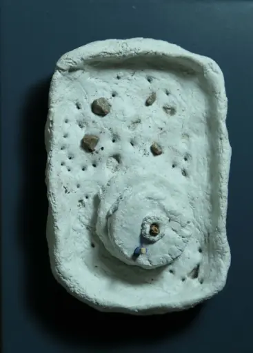 Untitled, limestone paste, 15 x 11 cm, 2023 