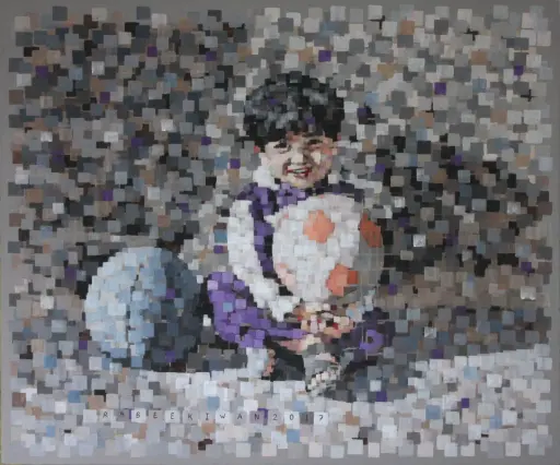 Untitled, acrylic on canvas, 100 x 120 cm, 2017