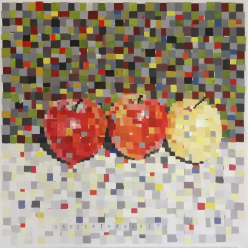 Untitled, acrylic on canvas, 100 x 100 cm, 2017 